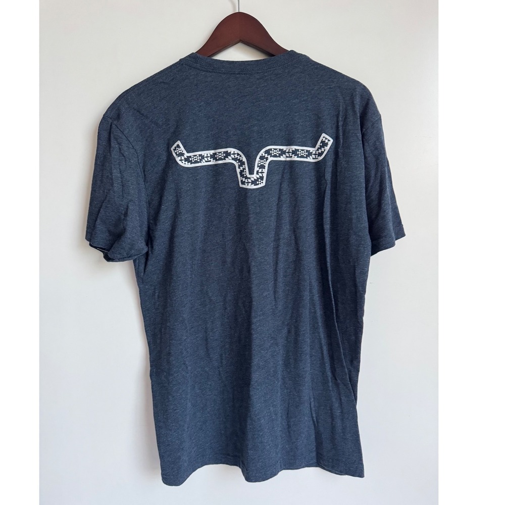Kimes Ranch Mens Medium Short Sleeve T-Shirt Grey Western Longhorn Rowell Horse